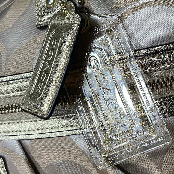 COACH DAISY POPPY X-LARGE SIGNATURE TOTE - Picture 7 of 15